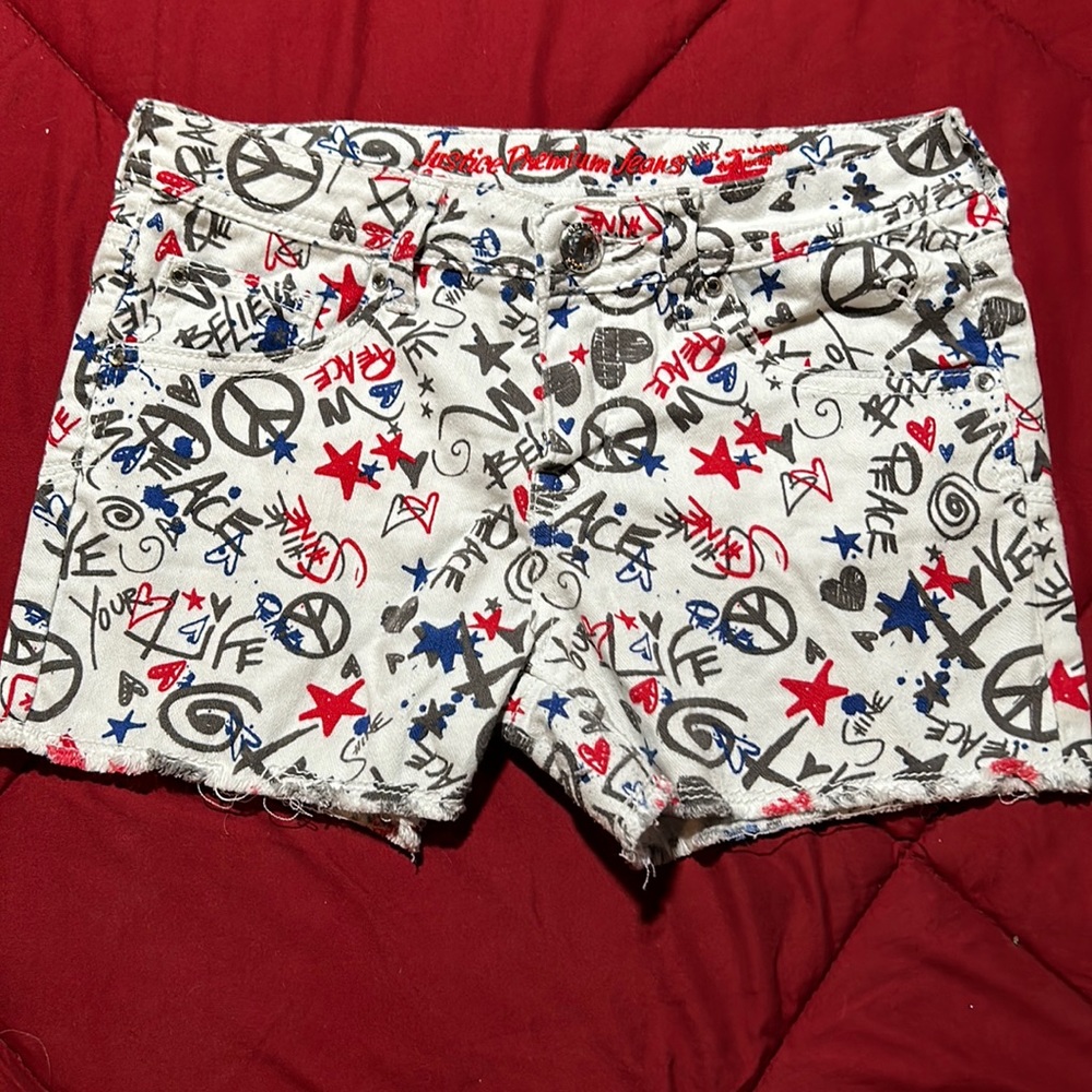 Justice brand girls shorts size 14
